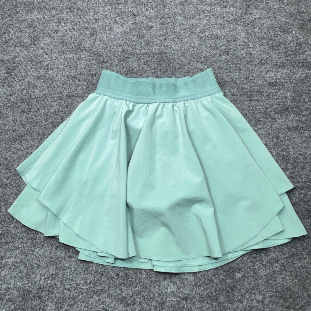 Lululemon Court Rival High-Rise Skirt Womens 0 Green Tennis Skort Long LW8AH4T